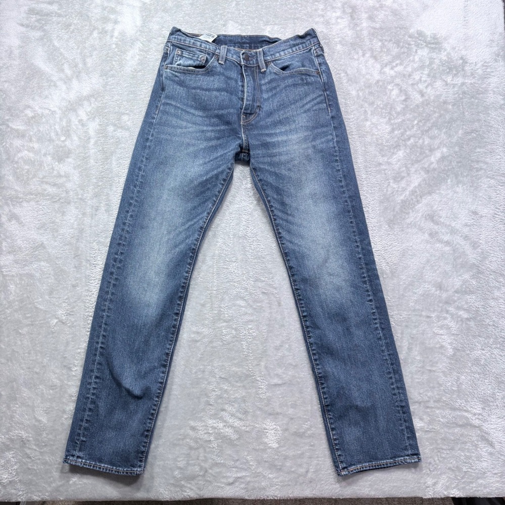 Levi's Premium Jeans Mens 29x32 Blue Straight Leg Medium Wash Stretch Denim